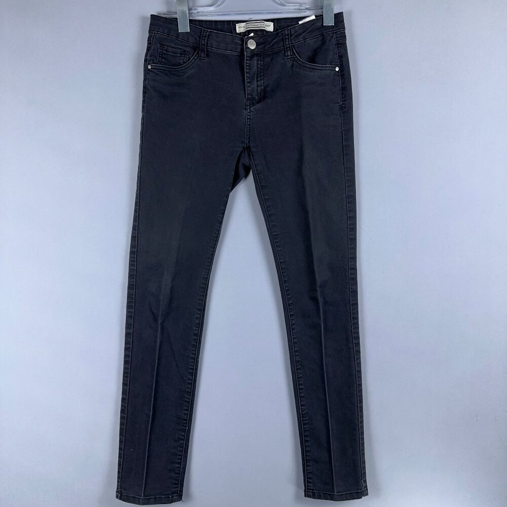 I&M Premium Slim Straight Jeans Womens Size 9 Mid Rise Stretch Casual Blue